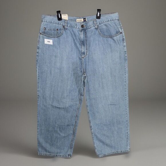 Anchor Blue Baggy Jeans 40x30 NWT Vintage Wide Leg Skater Hip Hop Light Wash